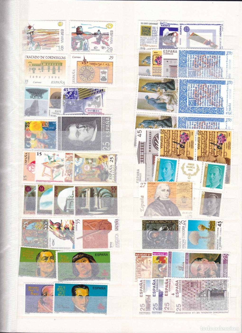 Sellos: Z(15/18)- Lote Series A&ntilde;os 80/ 90 . ** Sin Fijasellos LUJO. Ver 4 Im&aacute;genes