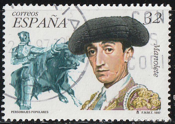 Sellos: Espa&ntilde;a 1997 Edifil 3488 Sello &ordm; Personajes Famosos Torero &rdquo;Manolete&rdquo; Manuel Rodriguez Sanchez