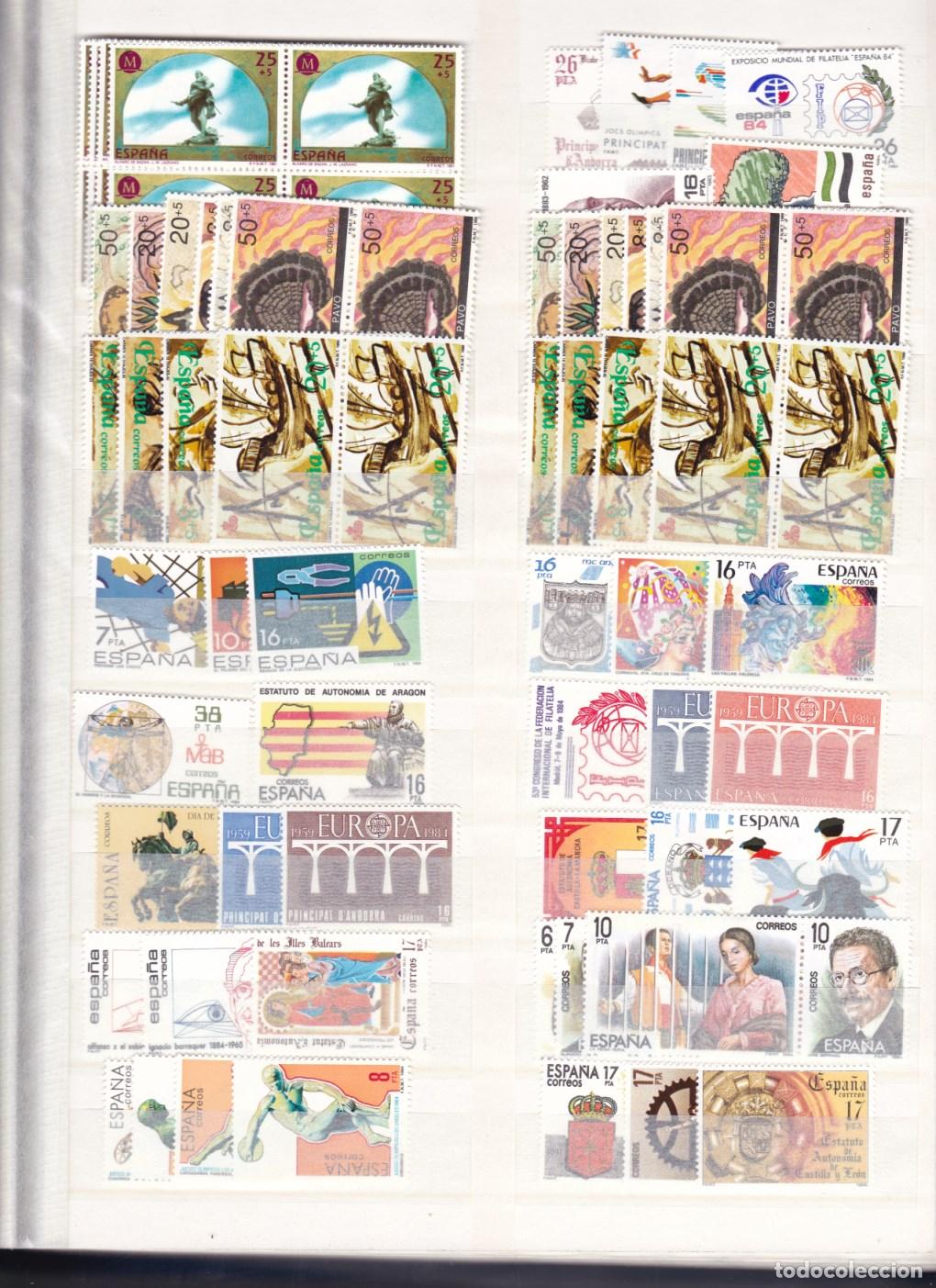 Sellos: Z(11/14)- Lote Series A&ntilde;os 80/ 90 . ** Sin Fijasellos LUJO. Ver 4 Im&aacute;genes