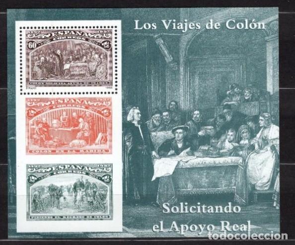 Sellos: ESPA&Ntilde;A 1992 - COLON Y EL DESCUBRIMIENTO - EDIFIL 3205** HOJITA BLOQUE