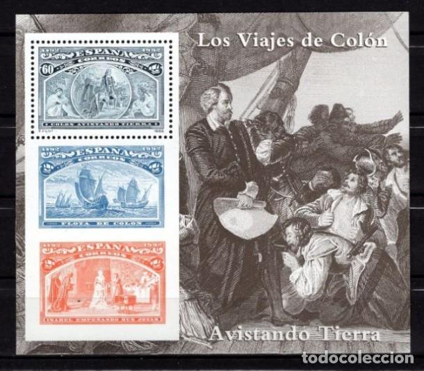 Sellos: ESPA&Ntilde;A 1992 - COLON Y EL DESCUBRIMIENTO - EDIFIL 3206** HOJITA BLOQUE