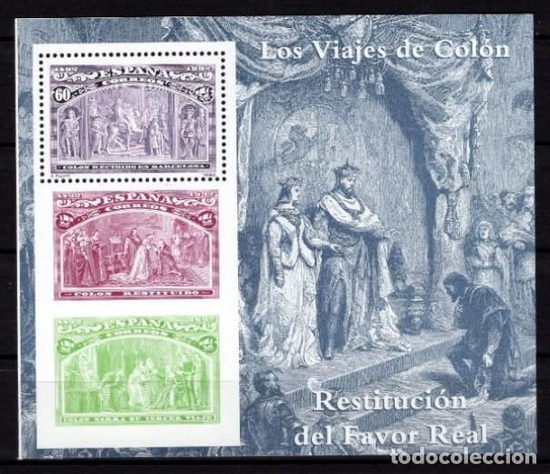 Sellos: ESPA&Ntilde;A 1992 - COLON Y EL DESCUBRIMIENTO - EDIFIL 3209** HOJITA BLOQUE