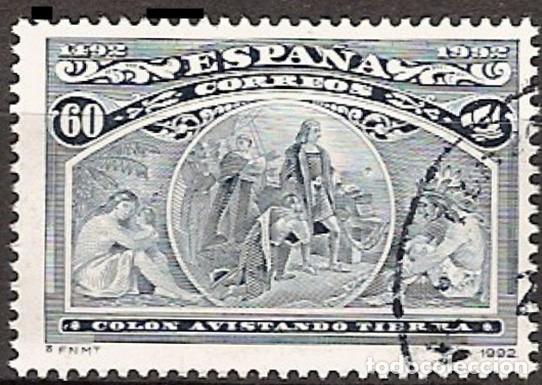 Stamps: ESPA&Ntilde;A 1992 - COLON Y EL DESCUBRIMIENTO - EDIFIL 3206 USADO PROCEDE DE HOJITA BLOQUE
