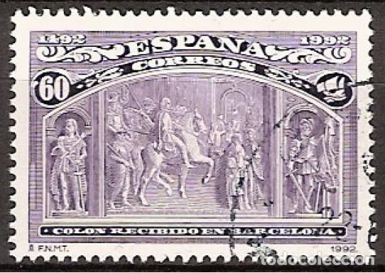 Stamps: ESPA&Ntilde;A 1992 - COLON Y EL DESCUBRIMIENTO - EDIFIL 3209 USADO PROCEDE DE HOJITA BLOQUE