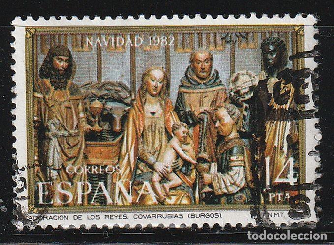 Sellos: Espa&ntilde;a 1982 Edifil 2681 Sello &ordm; Navidad La Adoracion de los Reyes Magos Real Colegiata de Covarrubia