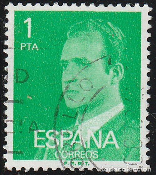 Sellos: Espa&ntilde;a 1977 Edifil 2390 Sello &ordm; Personajes Retrato Rey Juan Carlos I Michel 2281x Yvert 2034 Spain