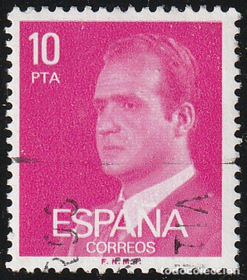 Sellos: Espa&ntilde;a 1977 Edifil 2394 Sello &ordm; Personajes Retrato Rey Juan Carlos I Michel 2307x Yvert 2059 Spain
