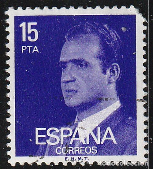 Sellos: Espa&ntilde;a 1977 Edifil 2395 Sello &ordm; Personajes Retrato Rey Juan Carlos I Michel 2308x Yvert 2060 Spain