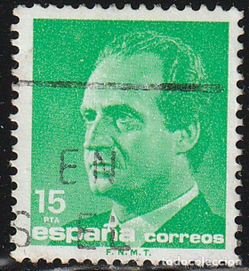 Sellos: Espa&ntilde;a 1989 Edifil 3004 Sello &ordm; D. Juan Carlos I Efigie del Rey 15Pts Michel 2891 Yvert 2626 Spain