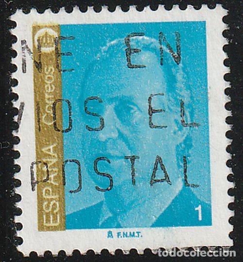 Sellos: Espa&ntilde;a 1994 Edifil 3305 Sello &ordm; Personajes Retrato Rey Juan Carlos I Efigie del Rey Michel 3137