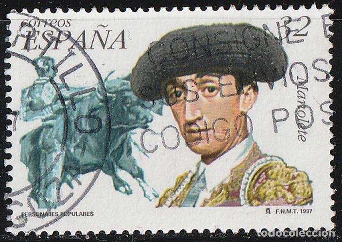 Sellos: Espa&ntilde;a 1997 Edifil 3488 Sello &ordm; Personajes Famosos Torero &rdquo;Manolete&rdquo; Manuel Rodriguez Sanchez