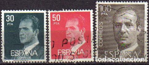 Sellos: Espa&ntilde;a 1981 Edifil 2600-1-5 Sellos &ordm; Personajes Retrato Rey Juan Carlos I Efigie del Rey Michel 2490
