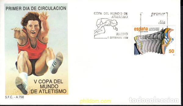 Stamps: 377110 MNH ESPA&Ntilde;A 1989 5 COPA DEL MUNDO DE ATLETISMO EN BARCELONA