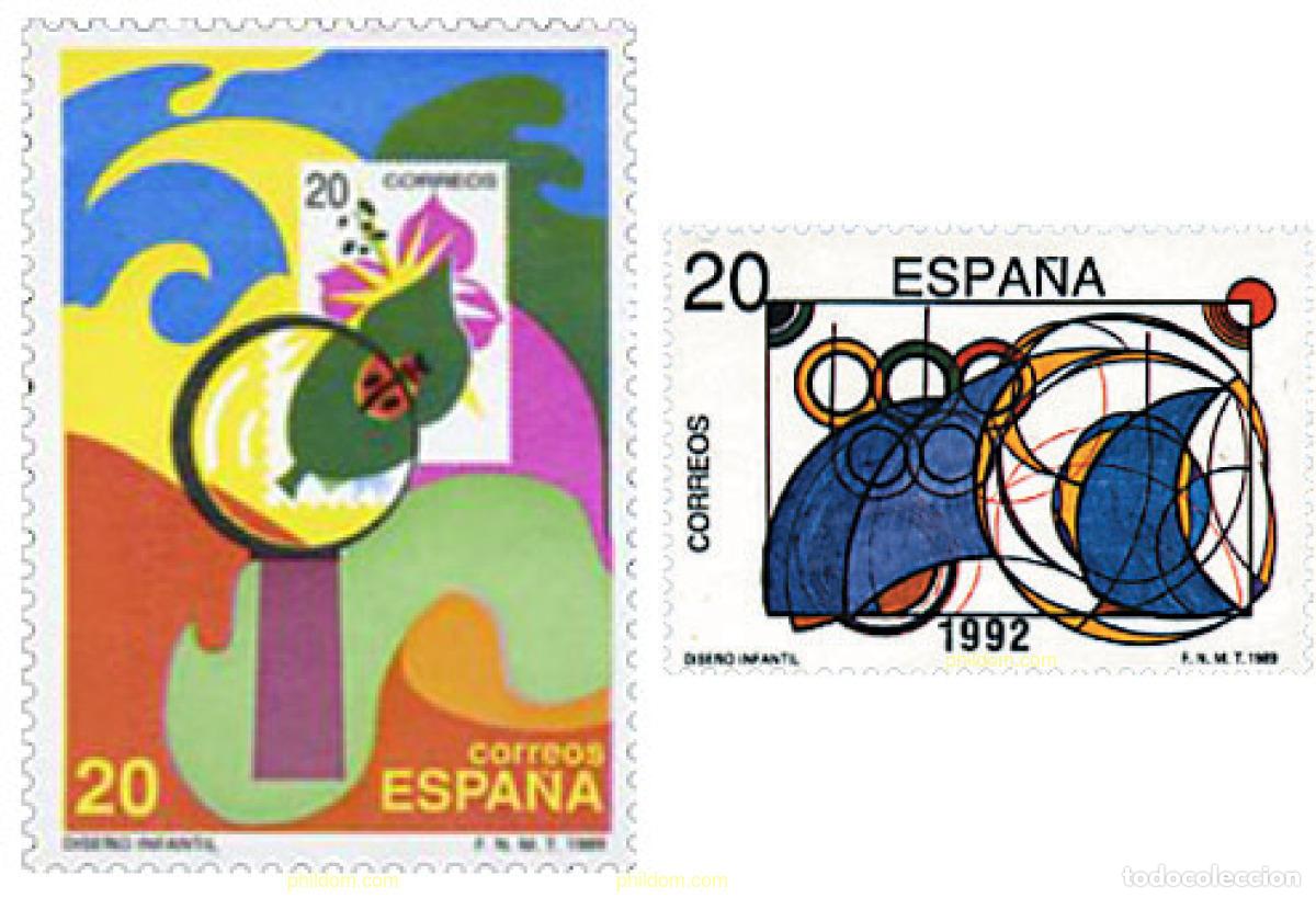 Stamps: 85408 MNH ESPA&Ntilde;A 1989 DISE&Ntilde;O INFANTIL