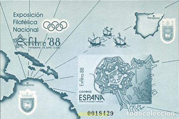 Stamps: 208687 MNH ESPA&Ntilde;A 1988 EXFILNA 88. EXPOSICION FILATELICA NACIONAL