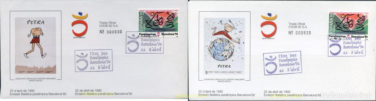 Sellos: 258016 MNH ESPA&Ntilde;A 1992 JUEGOS PARALIMPICOS DE BARCELONA 1992