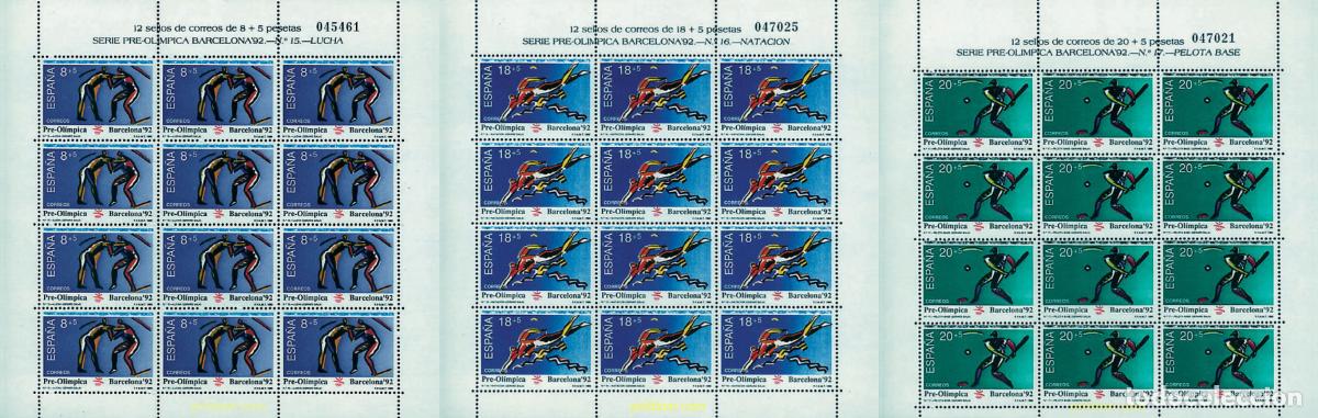 Sellos: 12266 MNH ESPA&Ntilde;A 1990 25 JUEGOS OLIMPICOS VERANO BARCELONA 1992