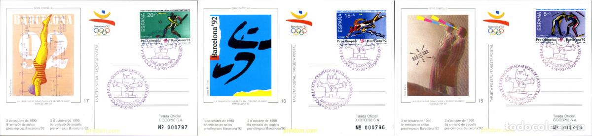 Sellos: 258036 MNH ESPA&Ntilde;A 1990 25 JUEGOS OLIMPICOS VERANO BARCELONA 1992