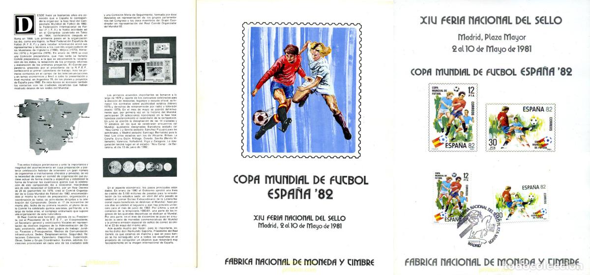 Sellos: 272181 MNH ESPA&Ntilde;A 1981 COPA DEL MUNDO DE FUTBOL. ESPA&Ntilde;A-82