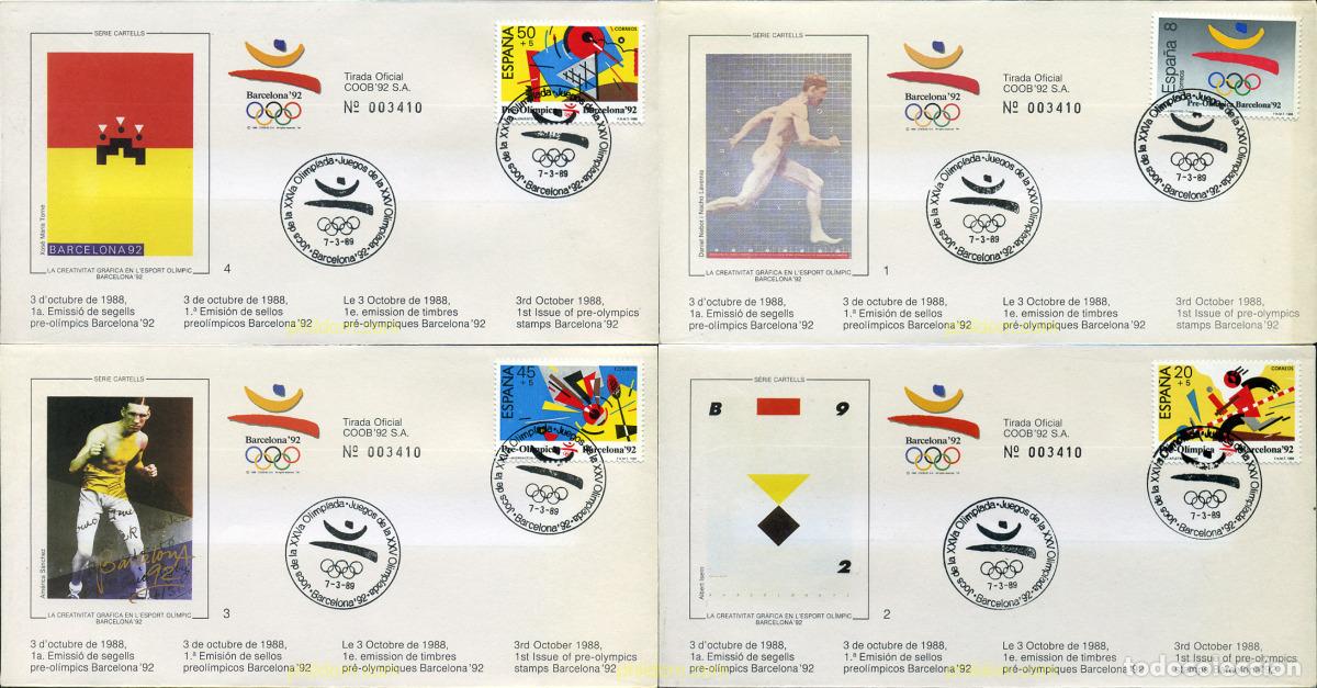 Sellos: 285326 MNH ESPA&Ntilde;A 1988 25 JUEGOS OLIMPICOS VERANO BARCELONA 1992