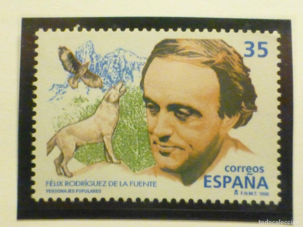 Sellos: Sello - Espa&ntilde;a - Correos - Edifil 3546 - A&ntilde;o 1998 - Felix Rodriguez de la Fuente - 35 Pts.