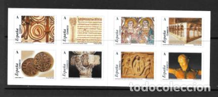 Sellos: ESPA&Ntilde;A 2004. XACOBEO 2004. CARNET DEL ROMANICO ARAGONES. EDIFIL 4052-9