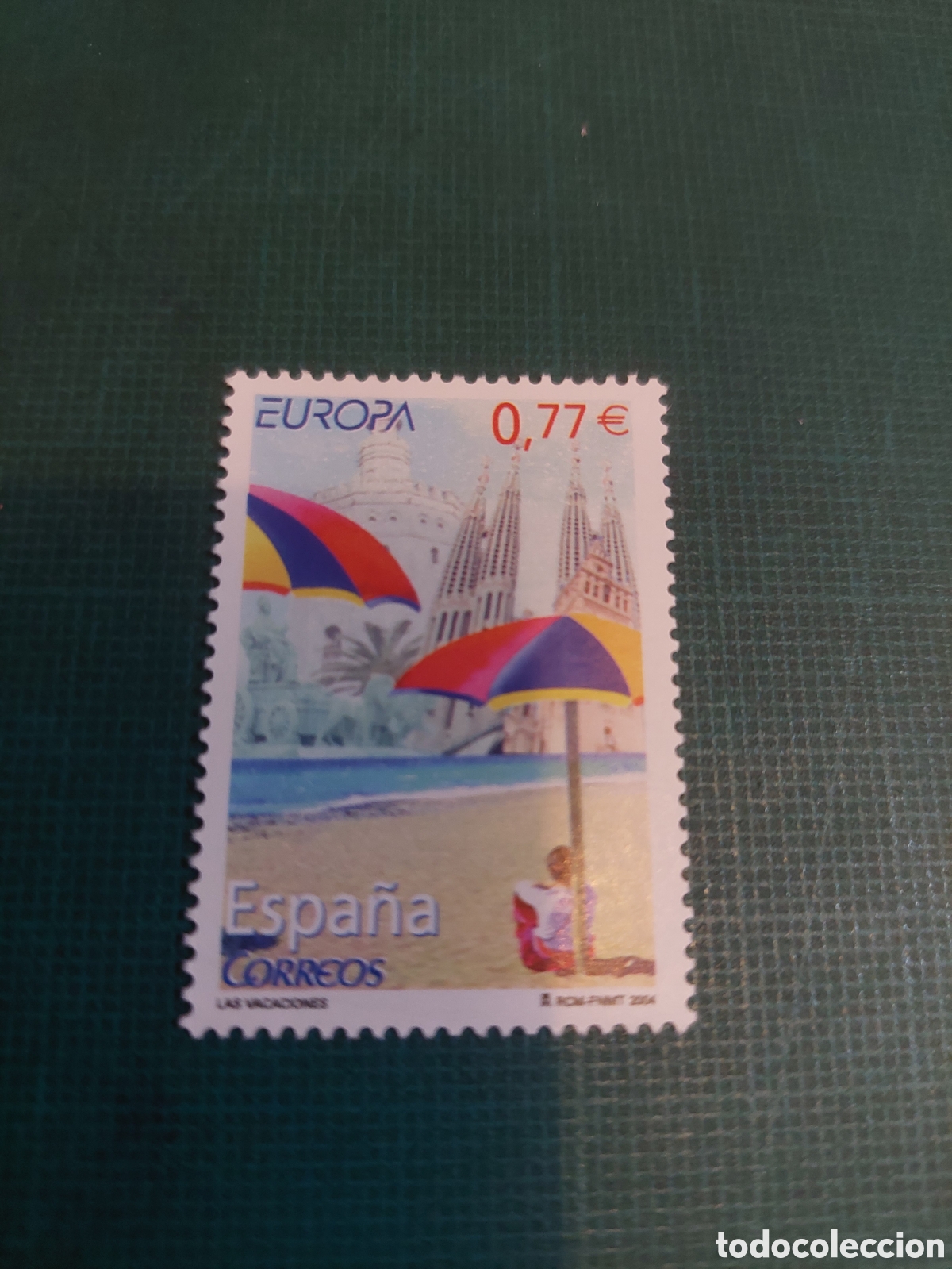 Sellos: Edifil 4079 solicita nuevos o usado europa 2004 playa sombrilla Barcelona sagrada Familia vacacione