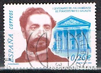 Sellos: EDIFIL 3962, CENTENARIO DE SAGASTA, USADO