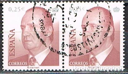 Sellos: Edifil n&ordm; 3860, EL REY JUAN CARLOS I, SERIE BASICA, USADO EN PAREJO
