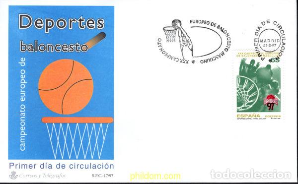 Sellos: 386679 MNH ESPA&Ntilde;A 1997 30 CAMPEONATO EUROPEO DE BALONCESTO
