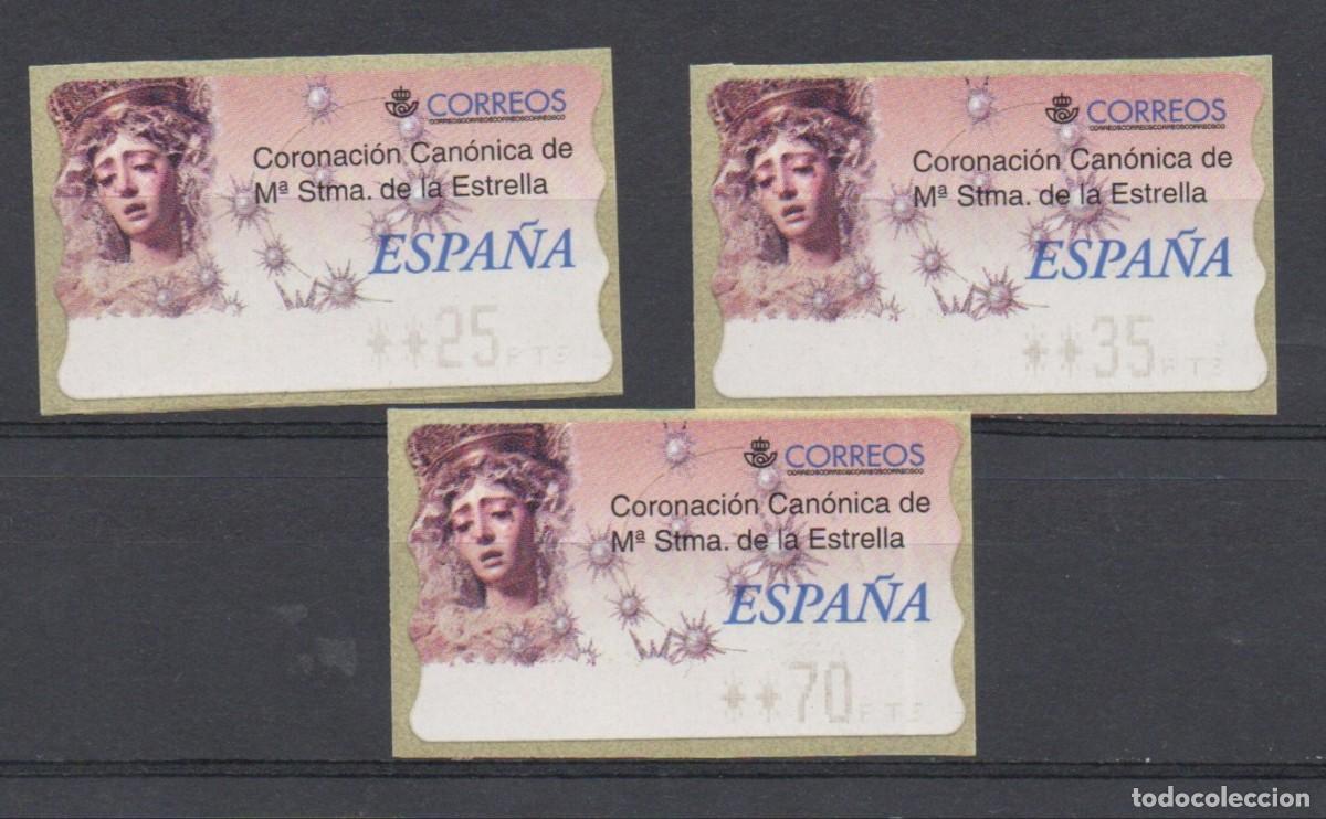 Francobolli: ATMs CORONACION CANONICA M&ordf; SANTISIMA DE LA ESTRELLA A&Ntilde;O 1999