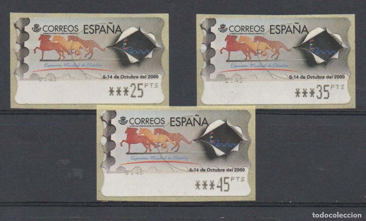 Francobolli: ATMs EXPOSICION MUNDIAL DE LA FILATELIA A&Ntilde;O 2000