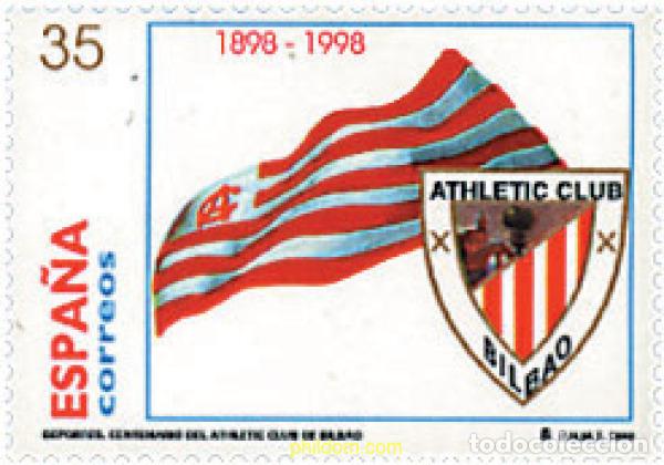 Francobolli: 83183 MNH ESPA&Ntilde;A 1998 CENTENARIO DEL ATHLETIC CLUB DE BILBAO