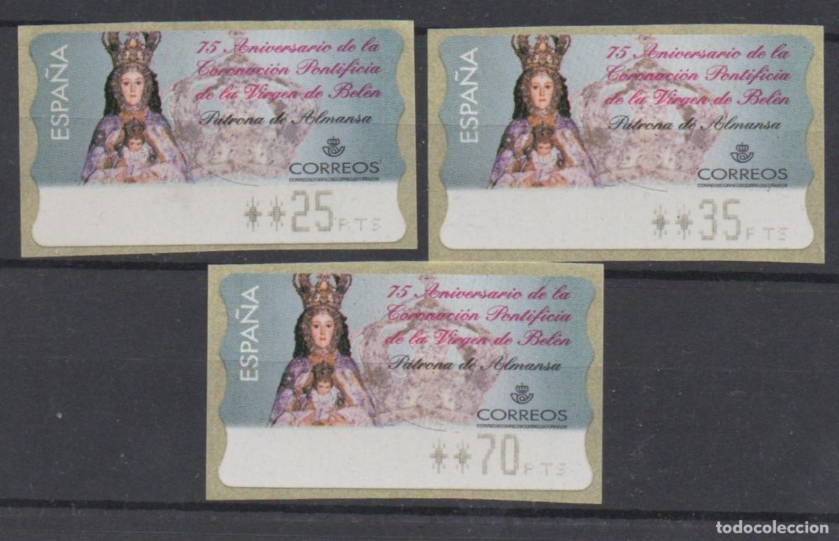 Francobolli: ATMs 75 ANIVERSARIO CORONACION VIRGEN DE BELEN