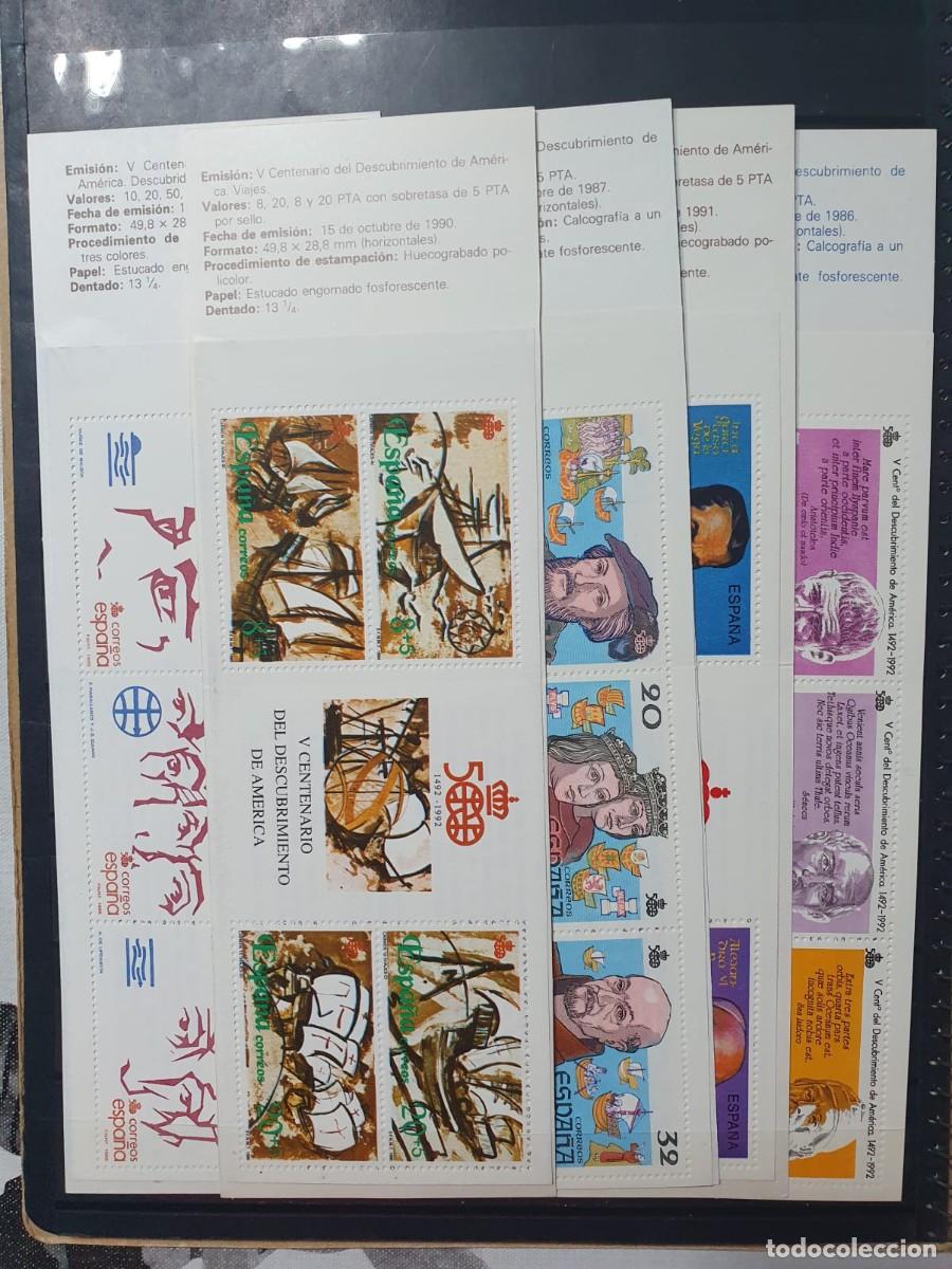 Sellos: LOTE 5 CARN&Eacute;S ESPA&Ntilde;A 1986 1991 DIFERENTES