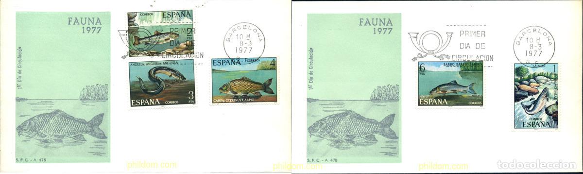 Sellos: 282302 MNH ESPA&Ntilde;A 1977 FAUNA IBERICA