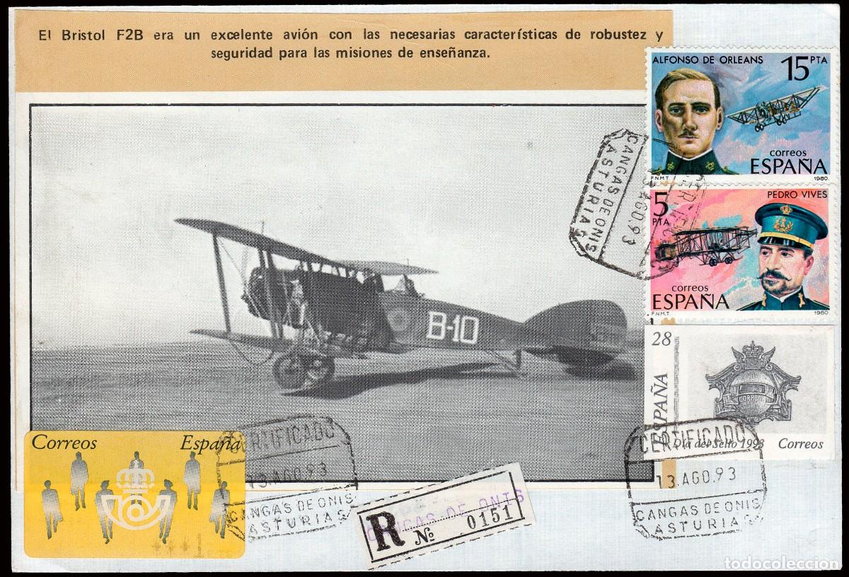 Selos: Asturias - Edi o 2595+2597+ATM+P.L 28 recortada - Sobre Mat &rdquo;Certificado 13/8/93 - Cangas On&iacute;s&rdquo;