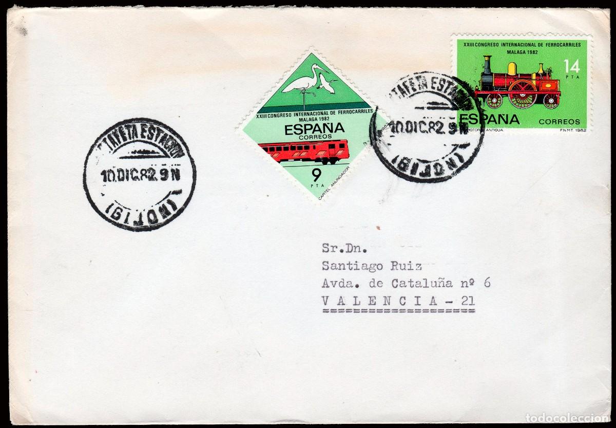 Briefmarken: Asturias - Edi o 2670+2671 - Sobre Mat &rdquo;Estafeta - Estaci&oacute;n 10/Dic./82 - Gij&oacute;n&rdquo;