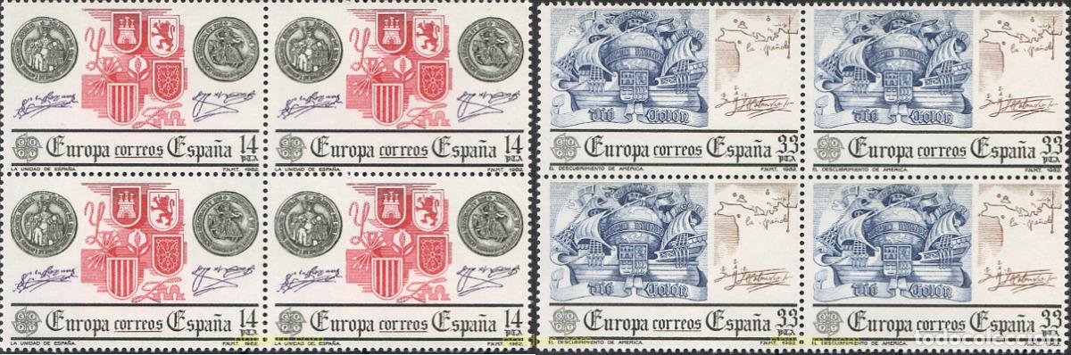 Sellos: 266221 MNH ESPA&Ntilde;A 1982 EUROPA CEPT. HISTORIA