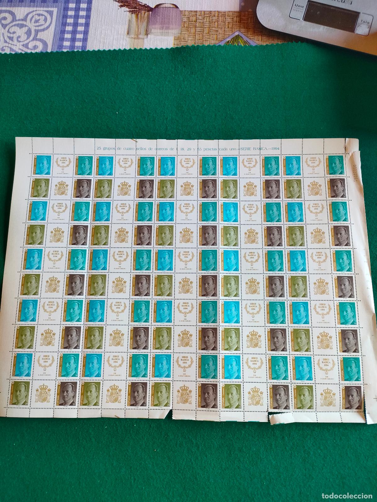 Sellos: EDIFIL 3305A-3308A PLIEGO DE 25 SERIES