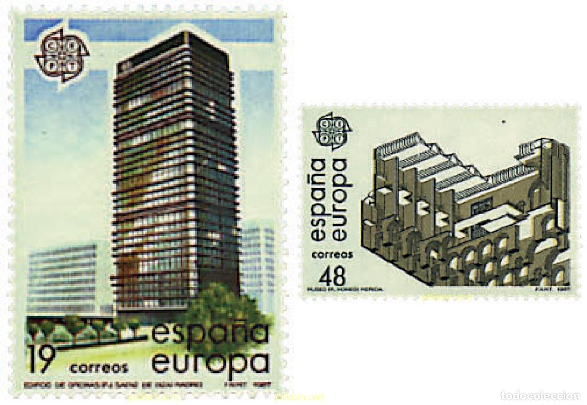 Sellos: 85156 MNH ESPA&Ntilde;A 1987 EUROPA CEPT. ARQUITECTURA MODERNA