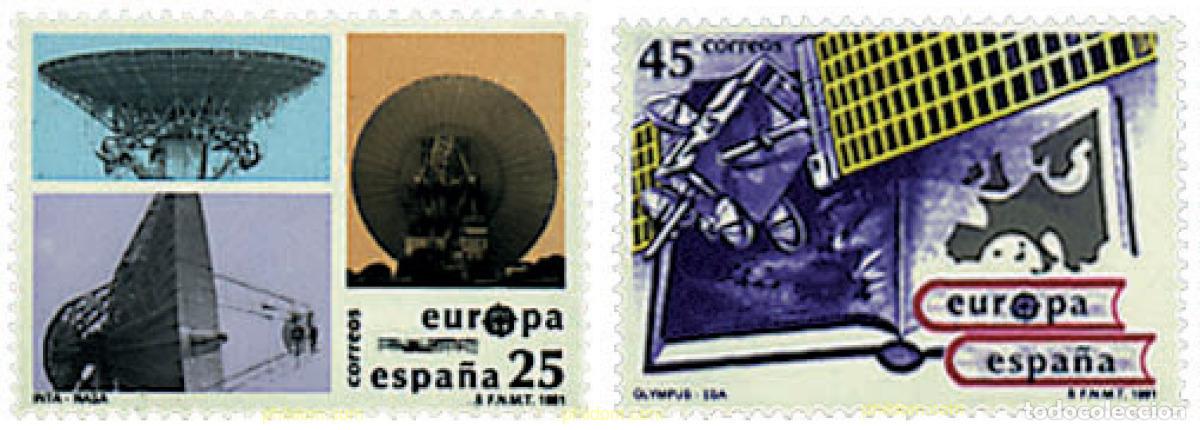 Sellos: 85429 MNH ESPA&Ntilde;A 1991 EUROPA CEPT. TELECOMUNICACIONES