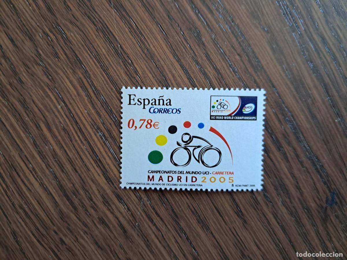 Sellos: Espa&ntilde;a 2005 - Sello nuevo Edifil 4184 - Campeonatos del Mundo de Ciclismo UCI en carretera