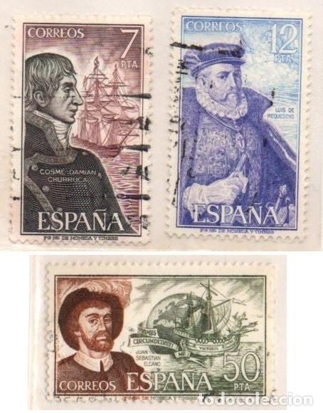 Timbres: SERIE SELLOS ESPA&Ntilde;A REY 1976 PERSONAJES USADOS EDIFIL2308-10 COMPLETA