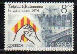 Timbres: SELLO DE ESPA&Ntilde;A REY 1979 ESTATUTO CATALU&Ntilde;A NUEVOS N&ordm; 2546