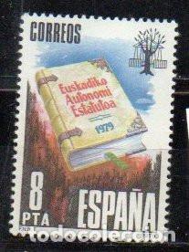 Timbres: SELLO DE ESPA&Ntilde;A REY 1979 ESTATUTO PAIS VASCO NUEVOS N&ordm; 2547