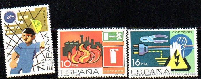 Stamps: SERIE SELLOS ESPA&Ntilde;A REY 1984 PREVENCION NUEVOS EDIFIL N&ordm; 2732-35 COMPLETA