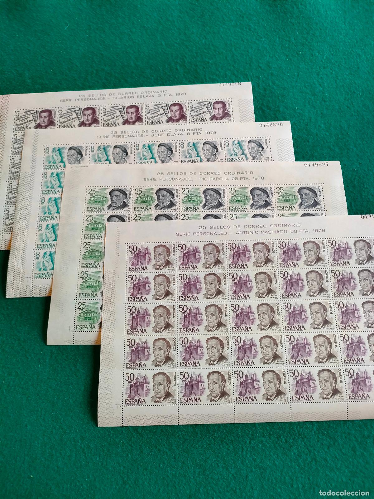 Stamps: EDIFIL 2456-59 NUEVO PERFECTO 25 SERIES EN PLIEGO