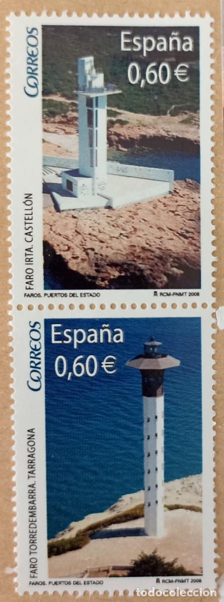 Sellos: Ed. 4430 B. Faros Irta y Torredembarra.Procedentes de Hojita