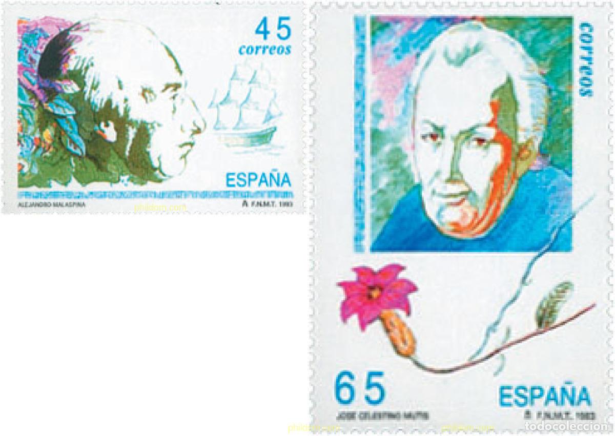 Stamps: 88732 MNH ESPA&Ntilde;A 1993 NAVEGANTES Y EXPLORADORES